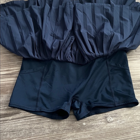 Alo Yoga Grand Slam Tennis Skirt Navy Blue - Picture 9 of 13